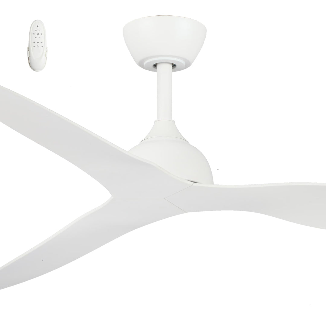 Fanco Eco Style 60" DC Indoor/Outdoor Ceiling Fan with Remote | White