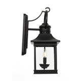 Telbix Fergus 2 Light Exterior Wall Light IP44 (E14) | Black