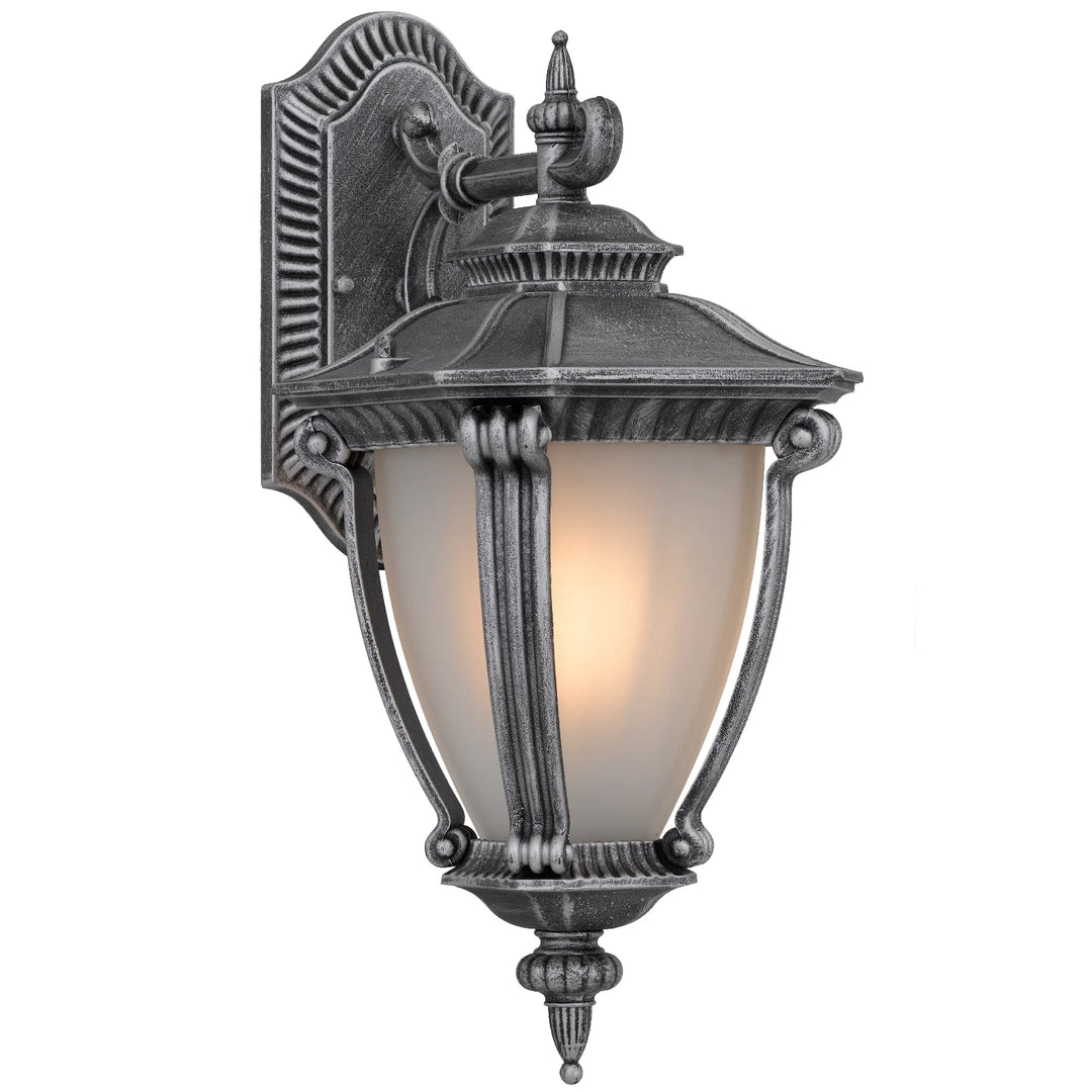 Telbix Delfino Exterior Wall Light | Silver