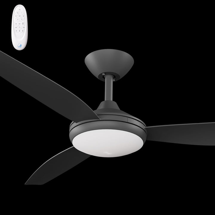 Calibo Condor 56" DC Smart Ceiling Fan with LED Light and Remote Control | Black