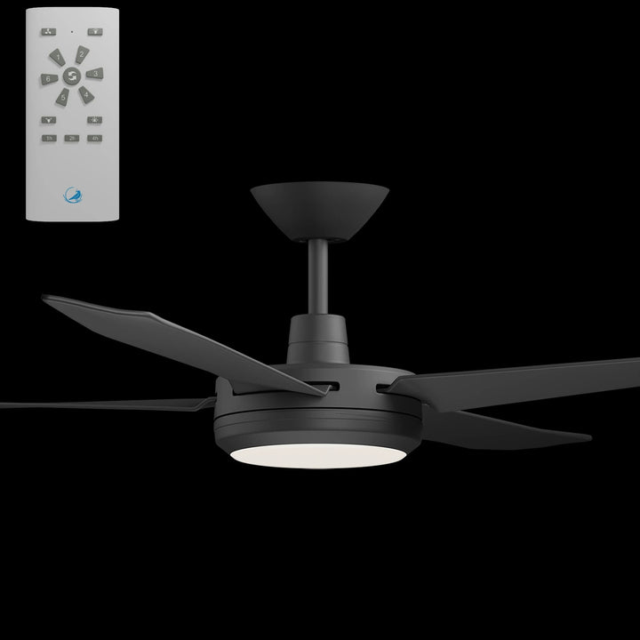 Calibo Enviro 60" (1530mm) DC Ceiling Fan with 18W CCT LED Light and Remote | Black