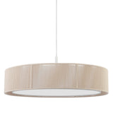 Telbix Cusco Scandinavian Pendant with Soft Woven Fabric Shade | Large
