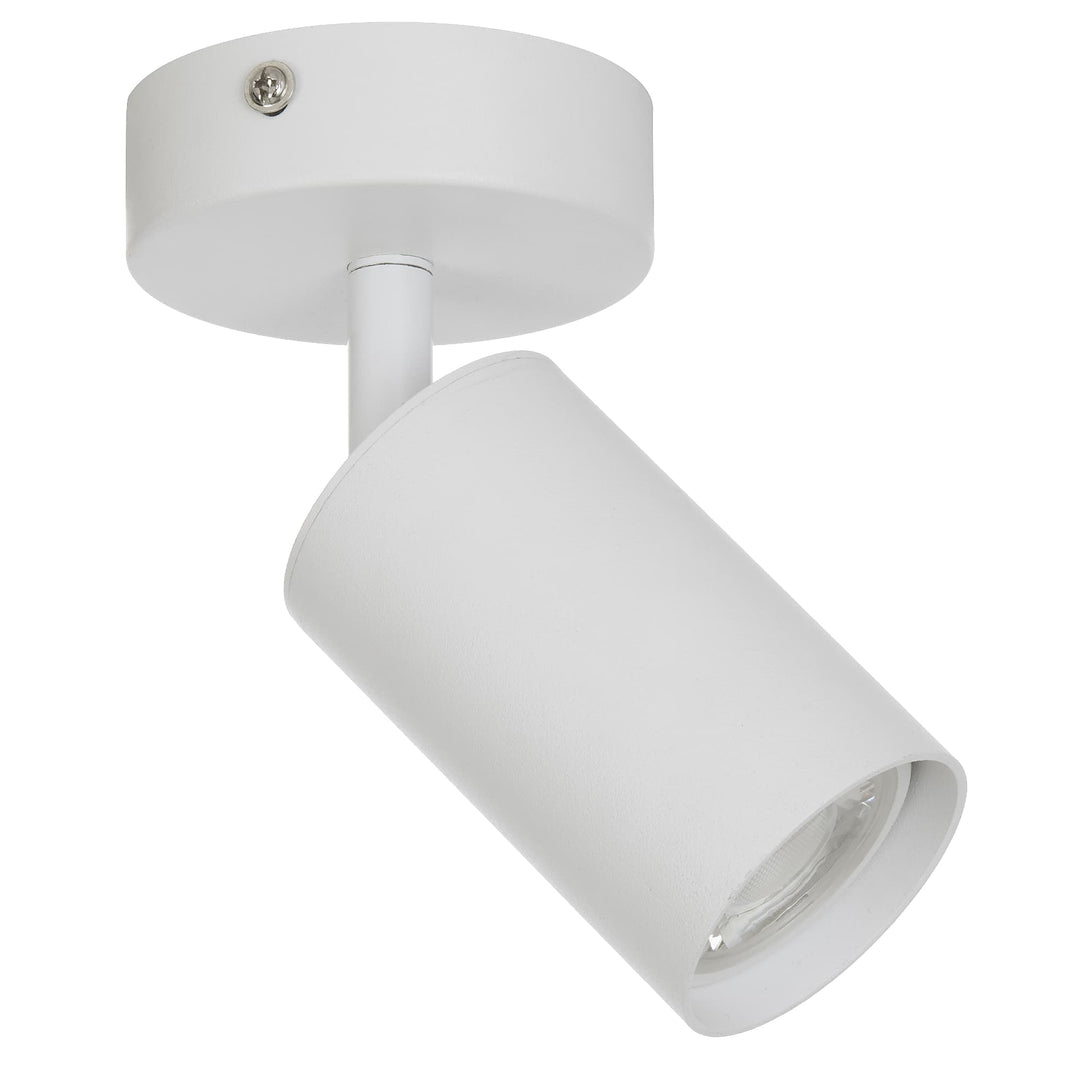 Telbix Picard 1 Light Minimalist Spotlight with Rotatable Head | White