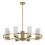 Telbix Brass Eamon Round Pendant Light (E14) | 8 Light