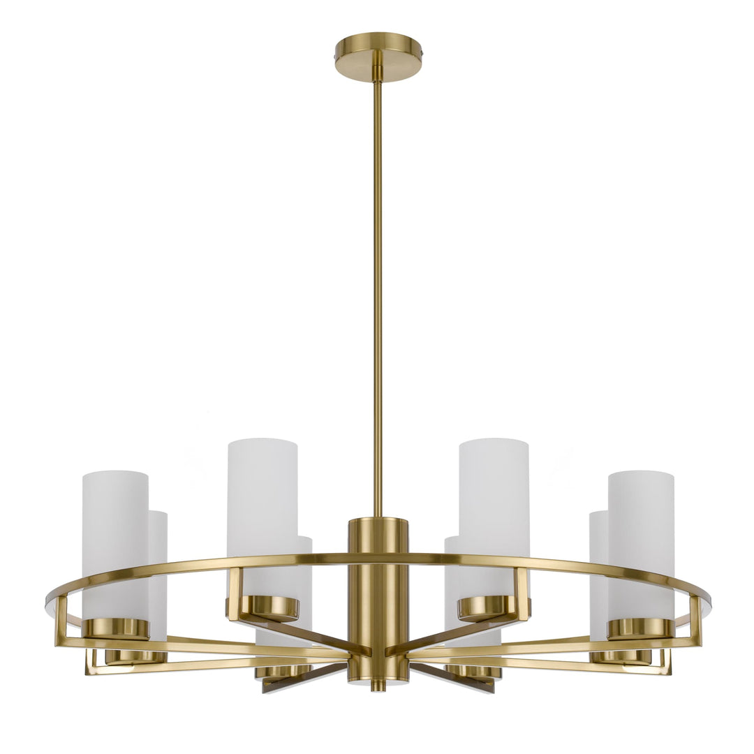 Telbix Brass Eamon Round Pendant Light (E14) | 8 Light