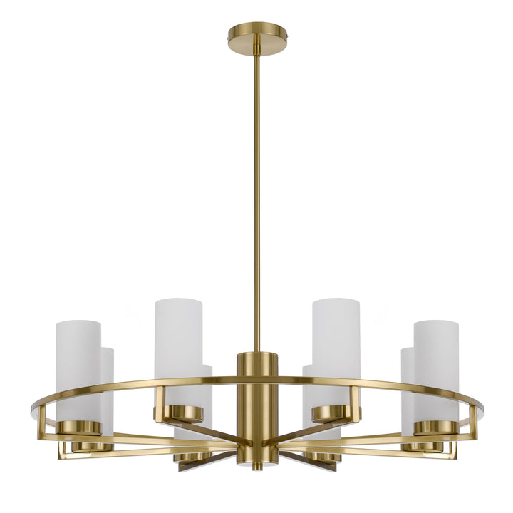 Telbix Brass Eamon Round Pendant Light (E14) | 8 Light