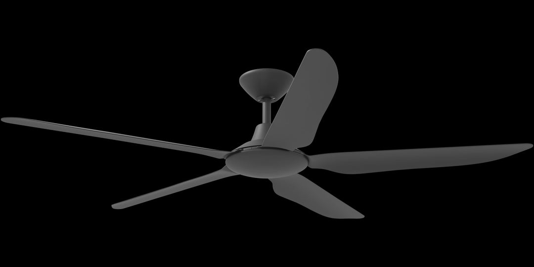 Calibo Storm 56" (1430mm) 5 Blade Indoor/Outdoor DC Ceiling Fan and Remote | Matte Black