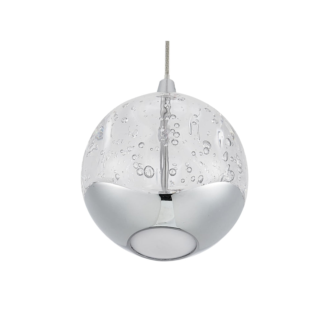 Telbix Segovia 1 Light LED Pendant | Chrome