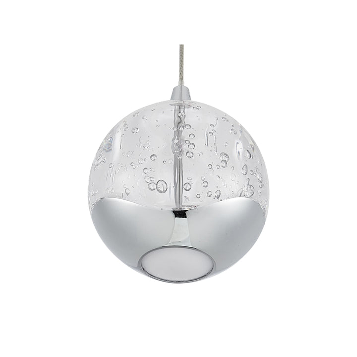 Telbix Segovia 1 Light LED Pendant | Chrome