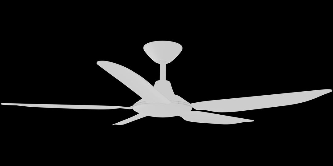 Calibo Storm 52" (1320mm) 5 Blade Indoor/Outdoor DC Ceiling Fan and Remote | White