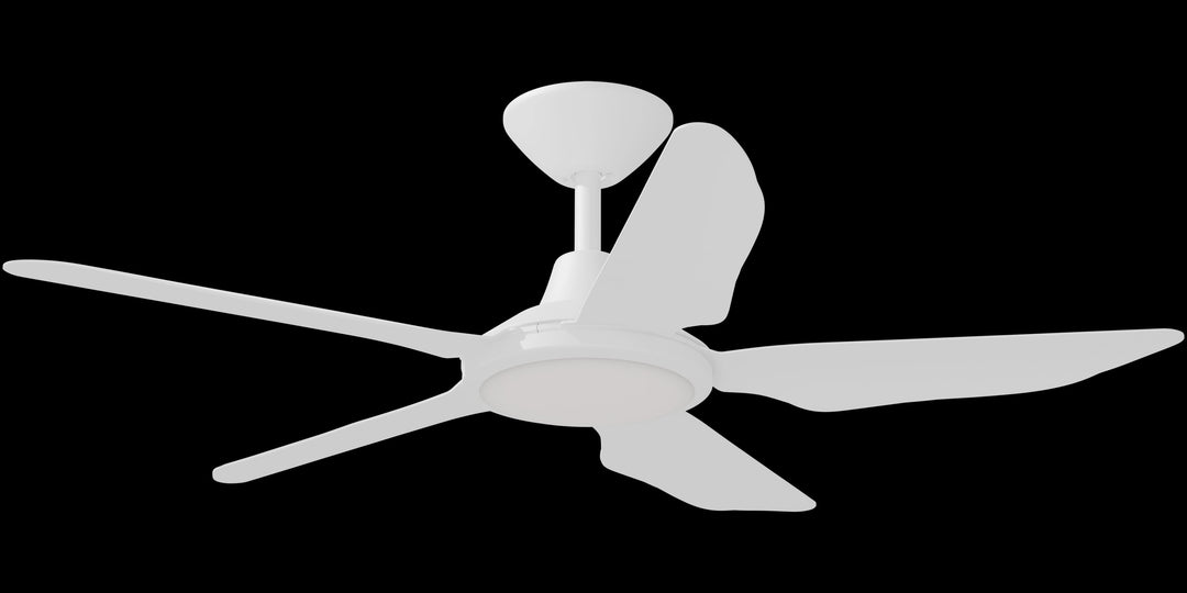 Calibo Storm 42" (1070mm) 5 Blade 18W Tricolour LED Light Indoor/Outdoor DC Ceiling Fan & Remote | White