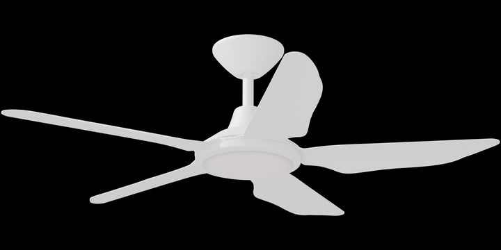 Calibo Storm 42" (1070mm) 5 Blade 18W Tricolour LED Light Indoor/Outdoor DC Ceiling Fan & Remote | White