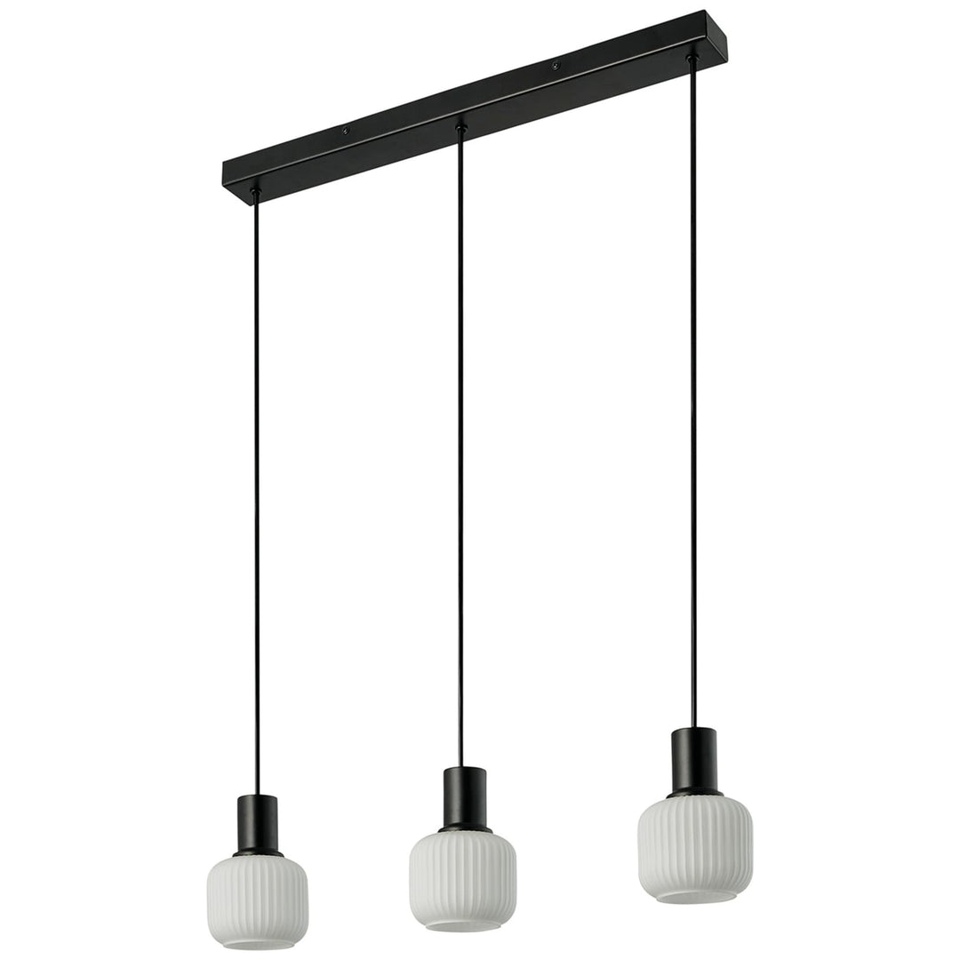 Nordlux Milford Mini 3 Light Rail Pendant | Black