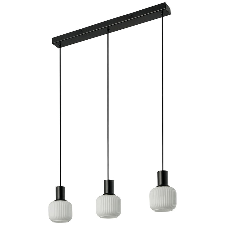 Nordlux Milford Mini 3 Light Rail Pendant | Black