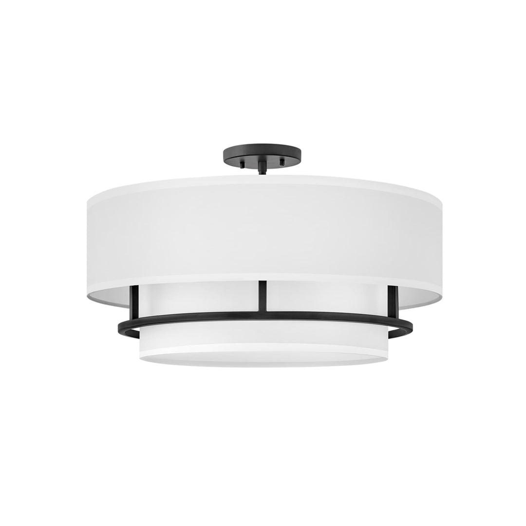 Hinkley Graham 4 Light Flush Mount | Black