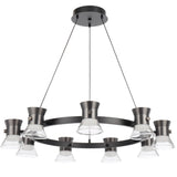 Telbix Tipico 9 Light LED Pendant Light | Gun Metal