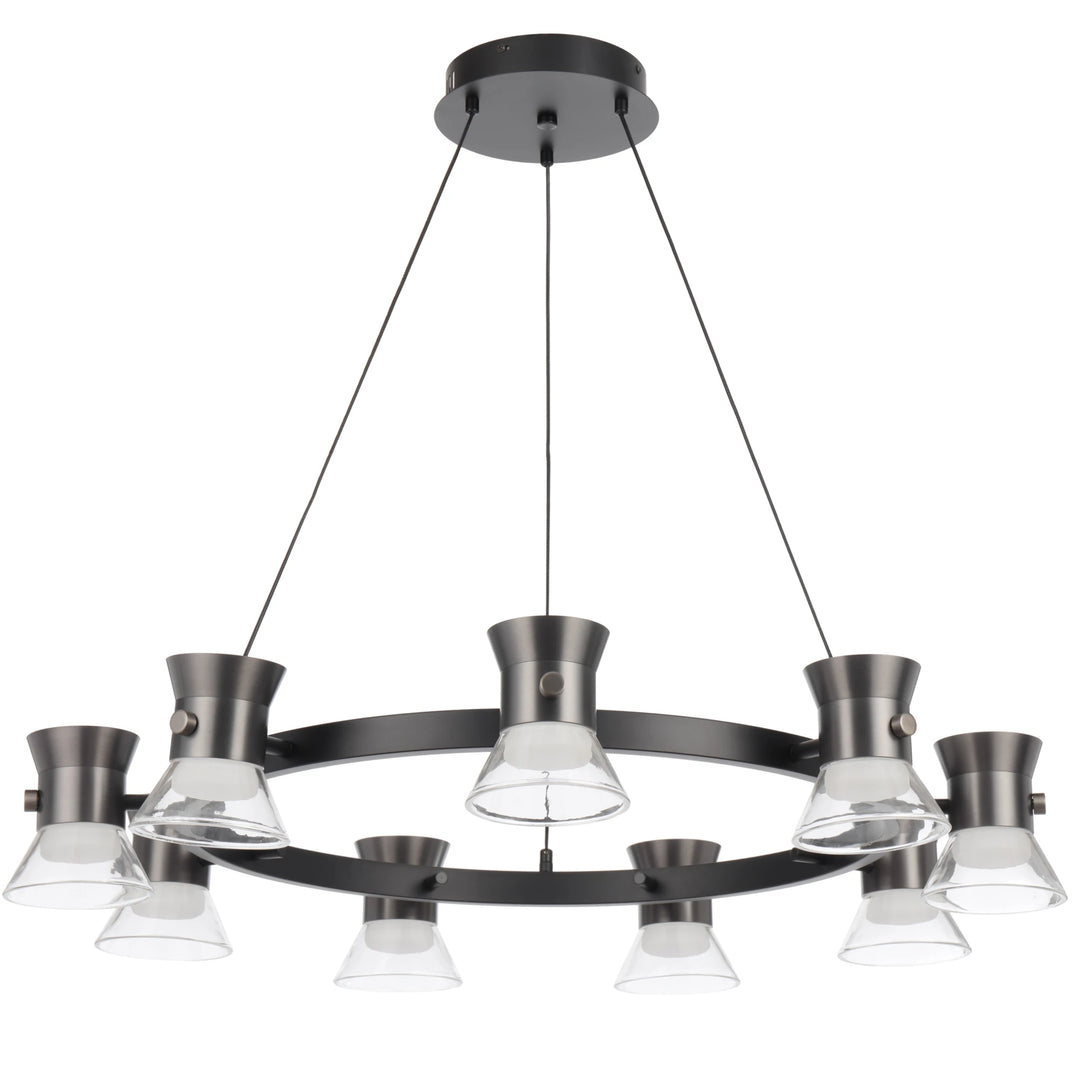 Telbix Tipico 9 Light LED Pendant Light | Gun Metal