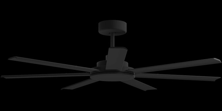 Calibo Alula 60" (1524mm) 7 Blade Indoor/Outdoor DC Ceiling Fan & Remote | Black