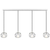 Telbix Zaha 4 Light Bar Pendant | Chrome