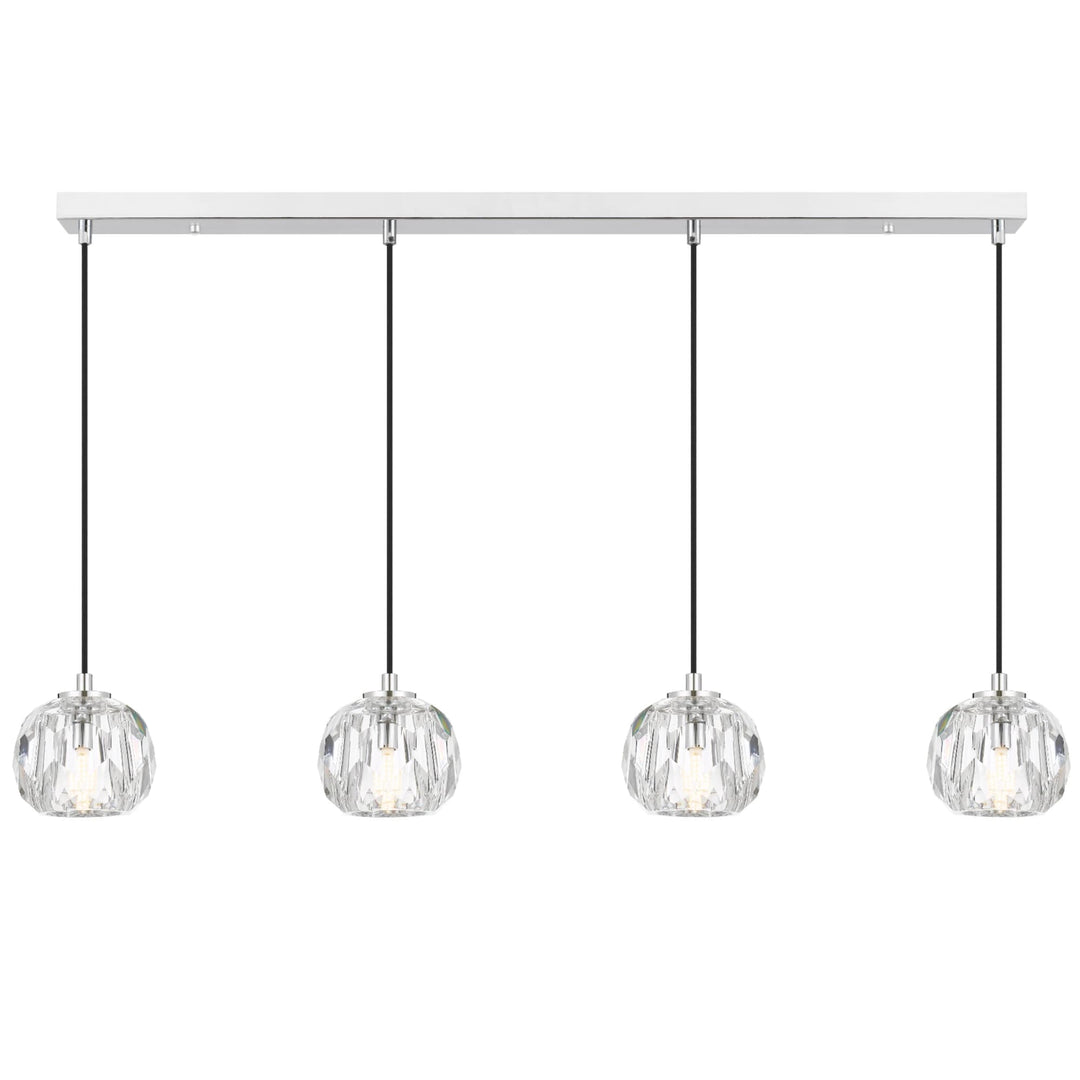 Telbix Zaha 4 Light Bar Pendant | Chrome