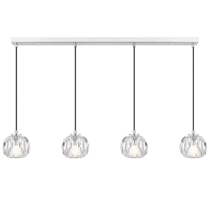 Telbix Zaha 4 Light Bar Pendant | Chrome
