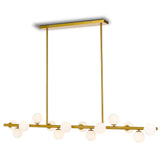 Telbix Moran 14 Light Medium Linear Pendant | Gold