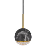 Telbix Oneta 1 Light Pendant | Black