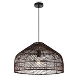 Brown Telbix Frya Woven Pendant (E27) | Large