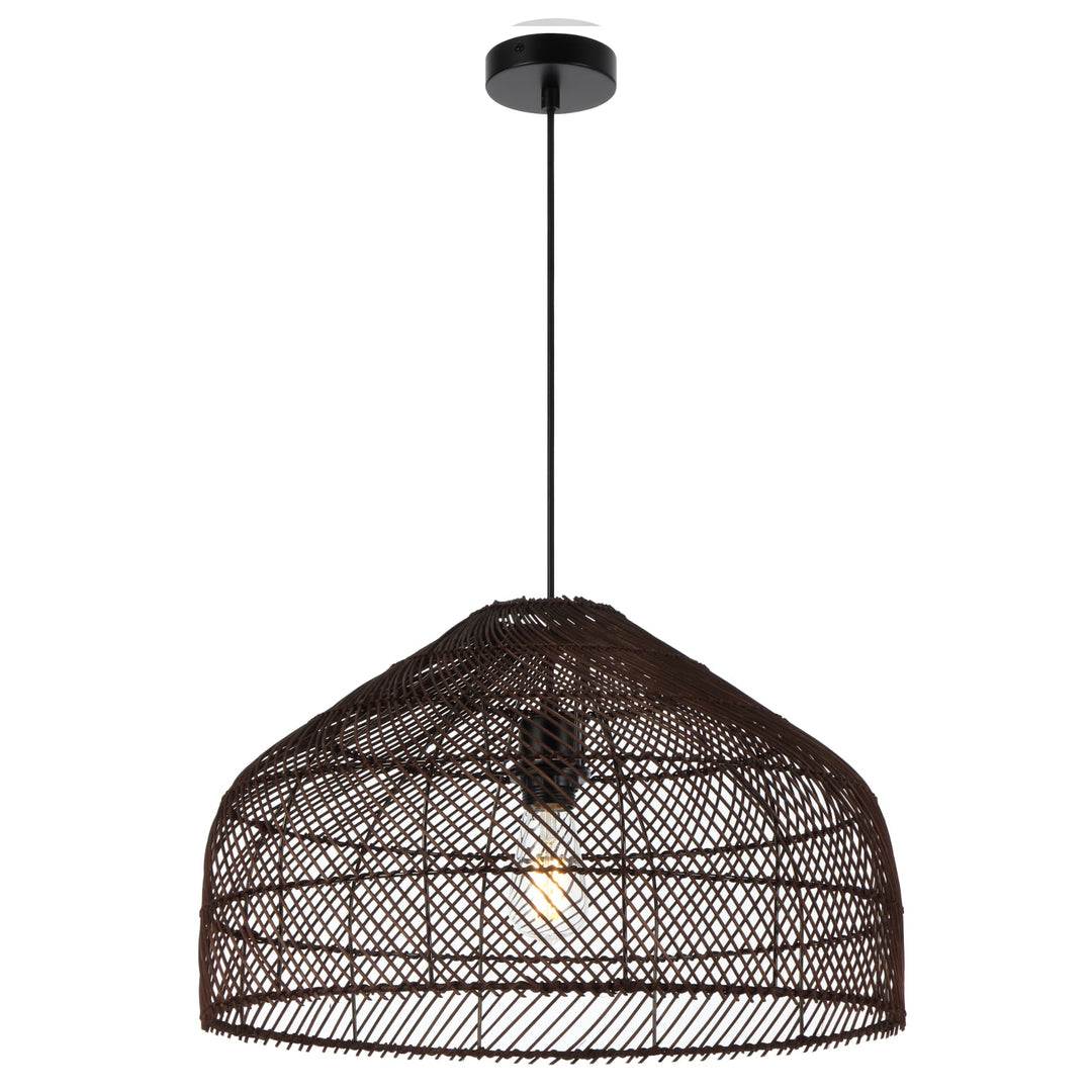 Brown Telbix Frya Woven Pendant (E27) | Large