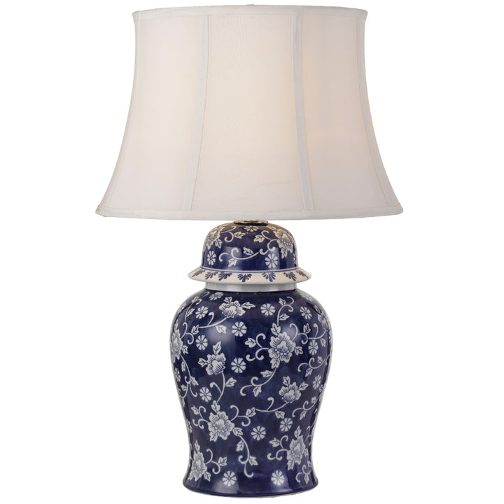 Telbix Iris Table Lamp | Blue and White