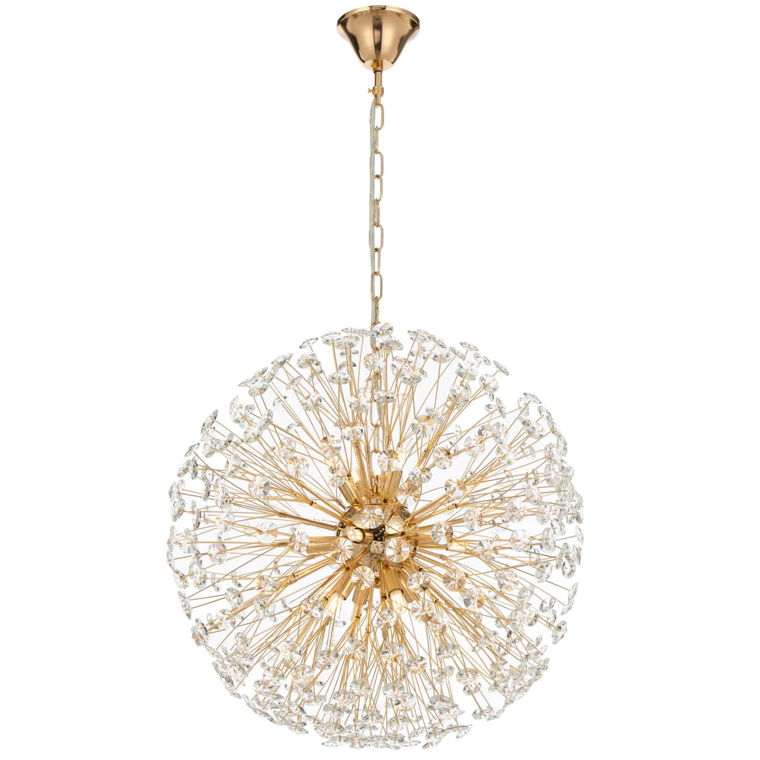 Telbix Lerida 12 Light Pendant | Gold