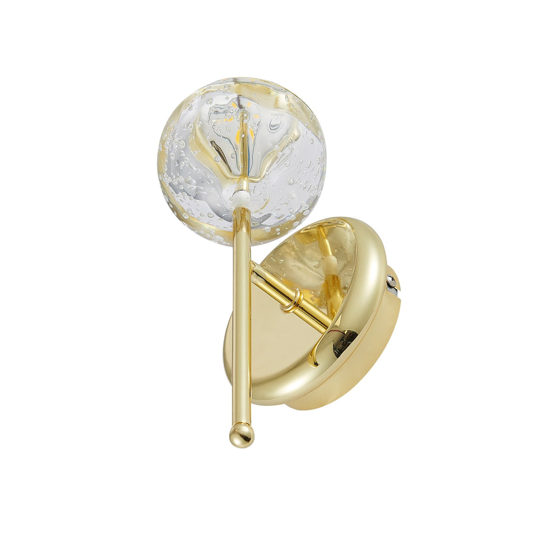 Telbix Segovia 1 Light LED Wall Light | Gold