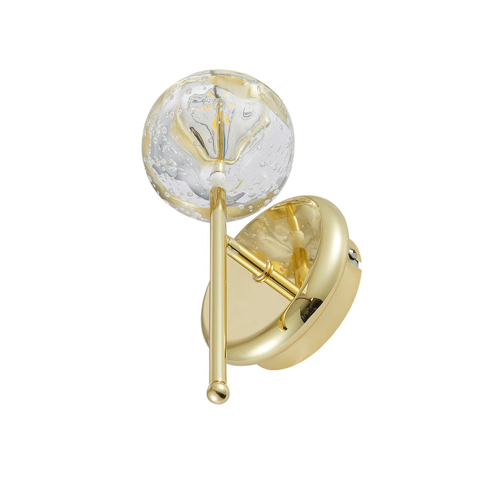 Telbix Segovia 1 Light LED Wall Light | Gold