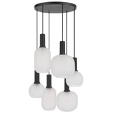 Telbix Aosta 6 Light Pendant Light | Black
