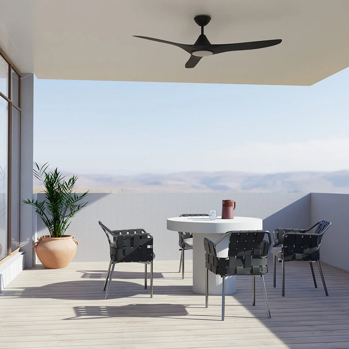 Calibo Smart CloudFan 52" (1300mm) ABS DC Ceiling Fan with 20W CCT LED Light and Remote | Black