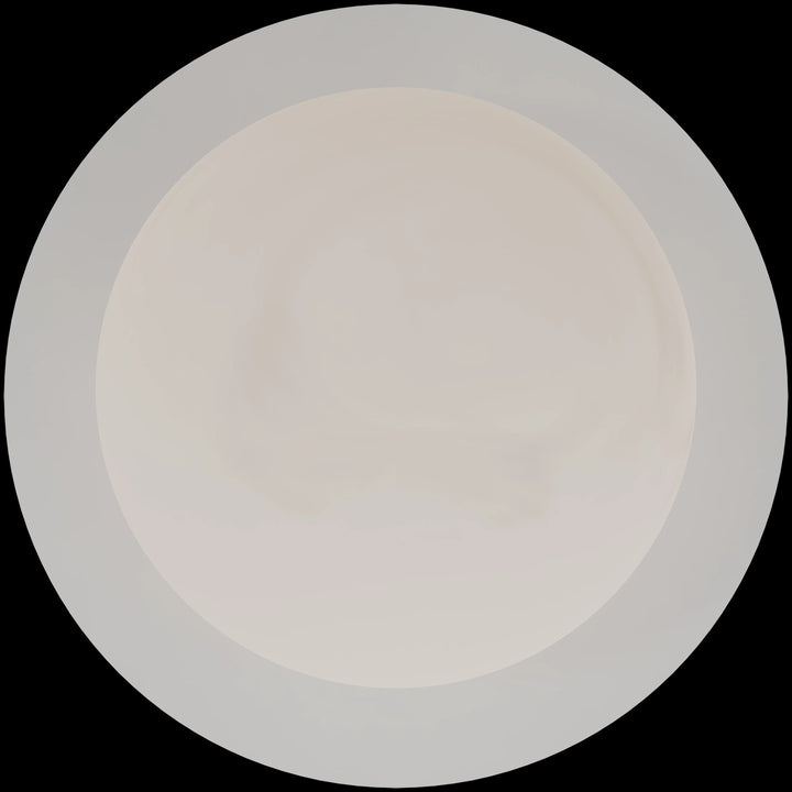 Calibo Crest Alabaster Glass 140mm Orb Wall Light Round Plate 200mm | White