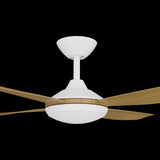 Calibo Vanga 48" DC Smart Ceiling Fan with LED Light and Remote Control | White and Teak