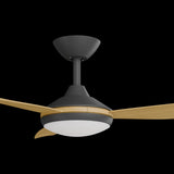 Calibo Condor 48" DC Smart Ceiling Fan with LED Light and Remote Control | Black and Bamboo