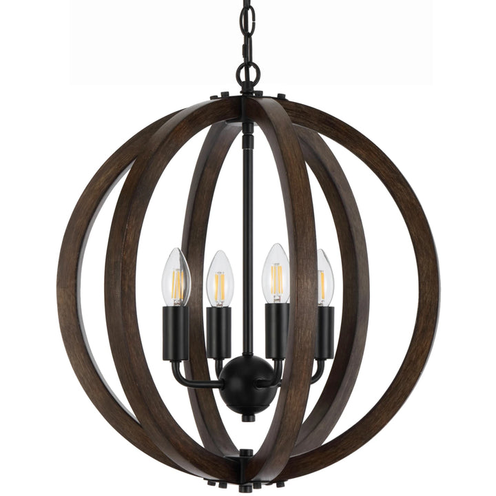 Telbix Black Vestal Pendant Light | 4 Light