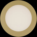 Calibo Crest Opal Glass 140mm Orb Wall Light Round Plate 200mm | Brass