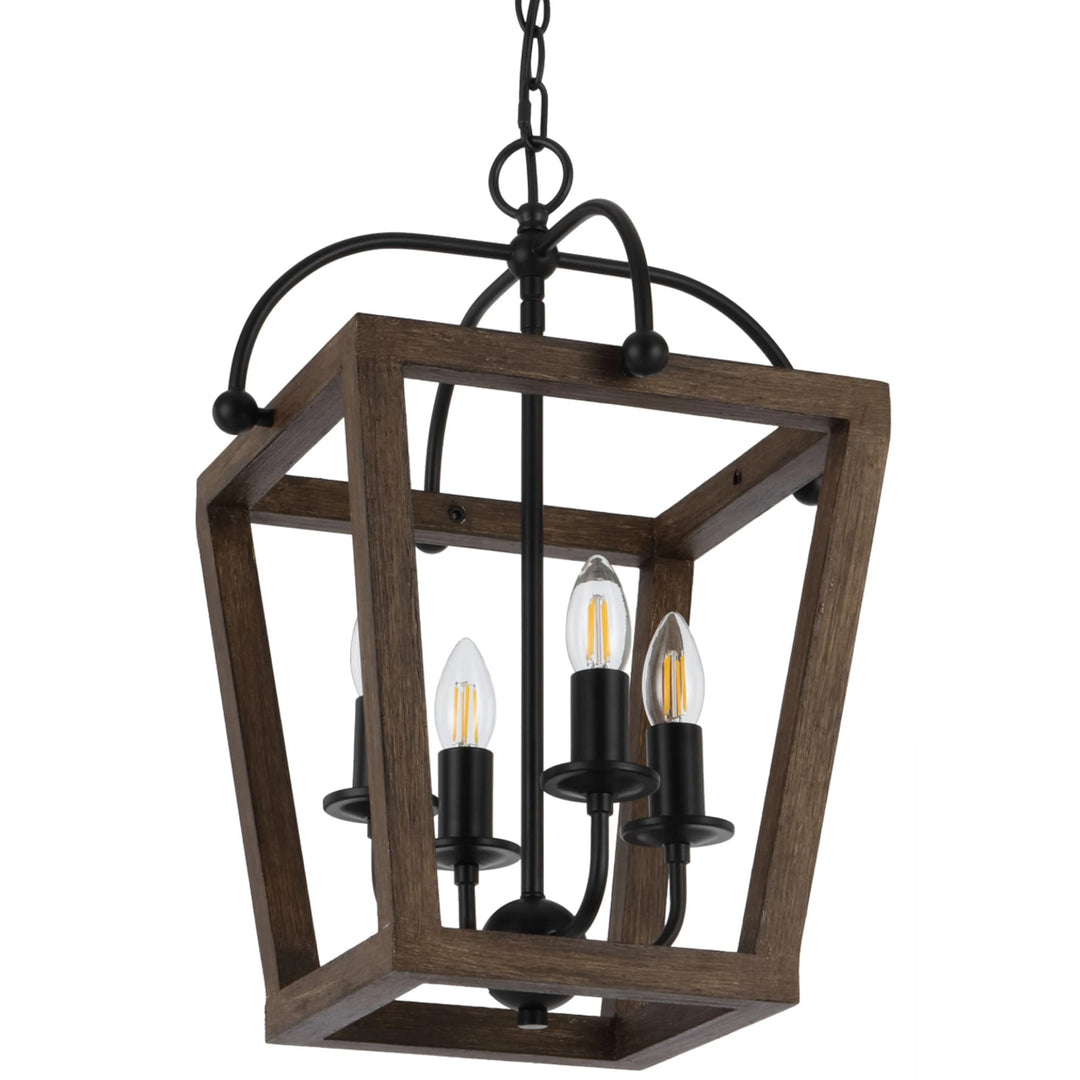 Telbix Black Lacota Pendant Light | 4 Light