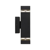Black Telbix Dixon Square 304 S/S Exterior GU10 Wall Light IP44 | 2 Light