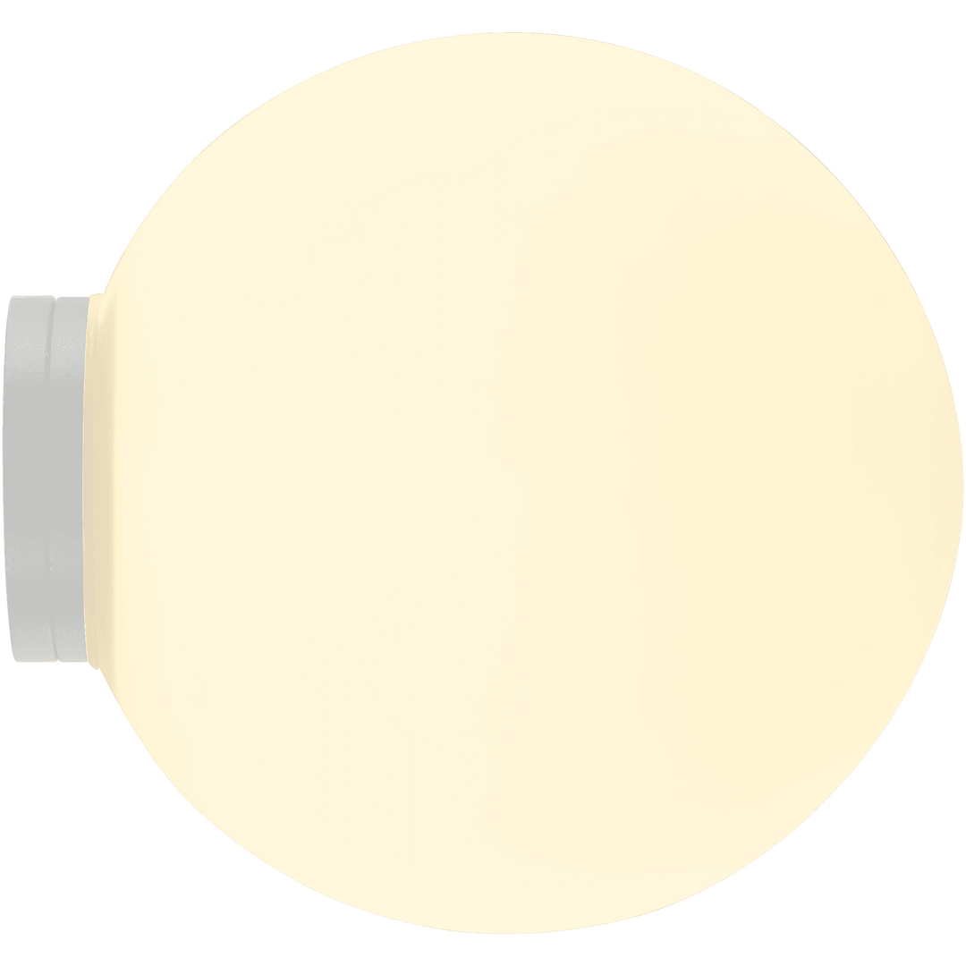 Calibo Crest Opal Glass 140mm Orb Wall Light | White
