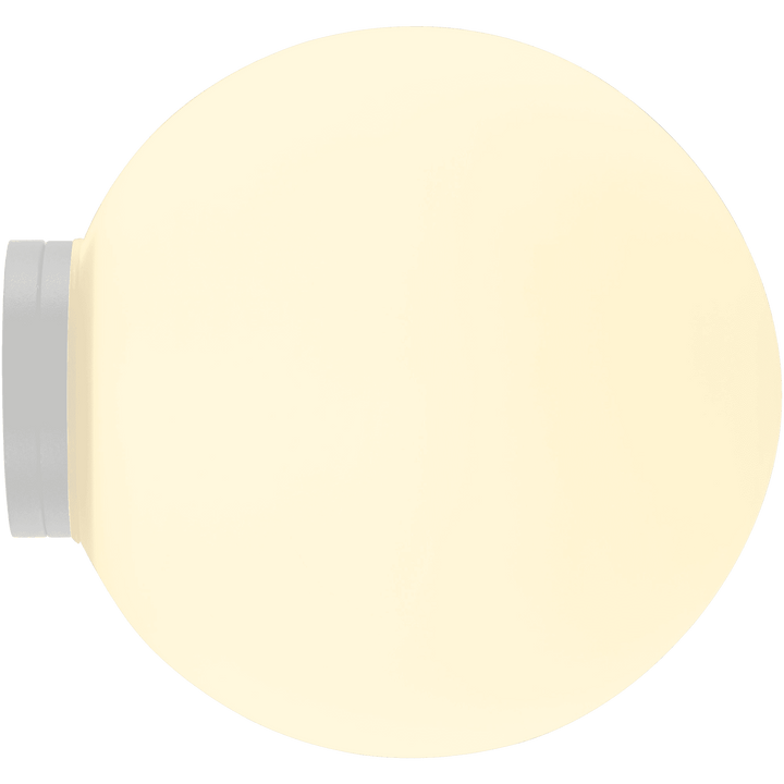 Calibo Crest Opal Glass 140mm Orb Wall Light | White