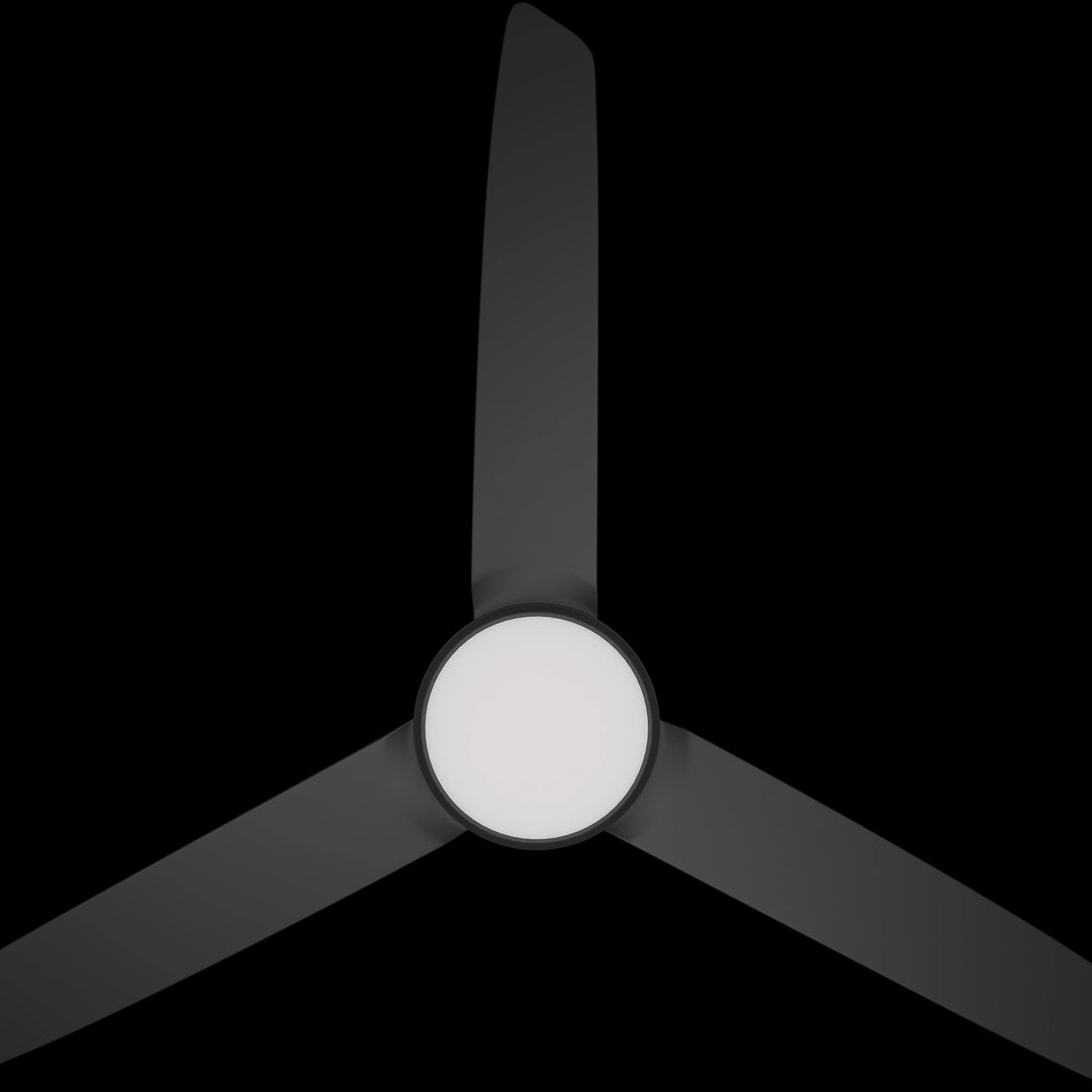 Calibo Profile 50" (1250mm) DC Low Profile Ceiling Fan with 18W CCT Dimmable Light and Remote | Matte Black