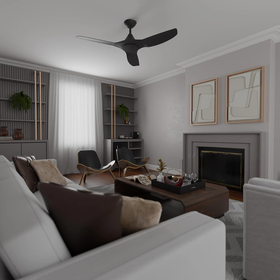 Calibo Smart CloudFan 52" (1300mm) ABS Energy Efficient DC Ceiling Fan and Remote | Black