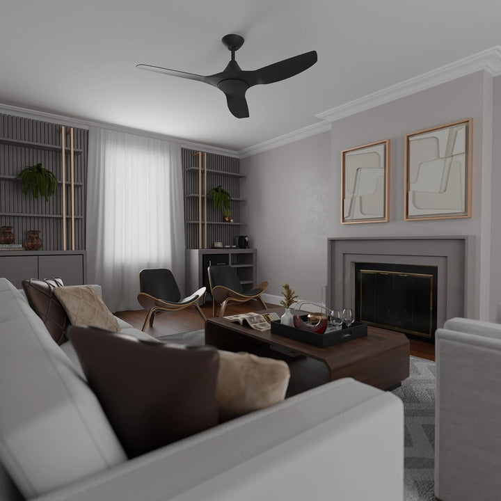 Calibo Smart CloudFan 52" (1300mm) ABS Energy Efficient DC Ceiling Fan and Remote | Black