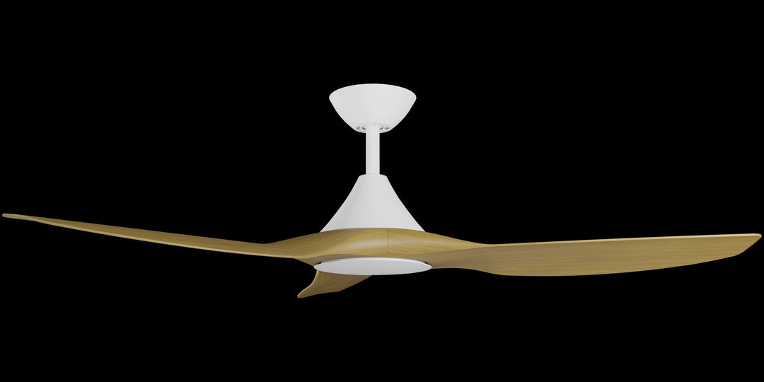 Calibo Smart CloudFan 52" (1300mm) ABS Energy Efficient DC Ceiling Fan and Remote | White & Teak