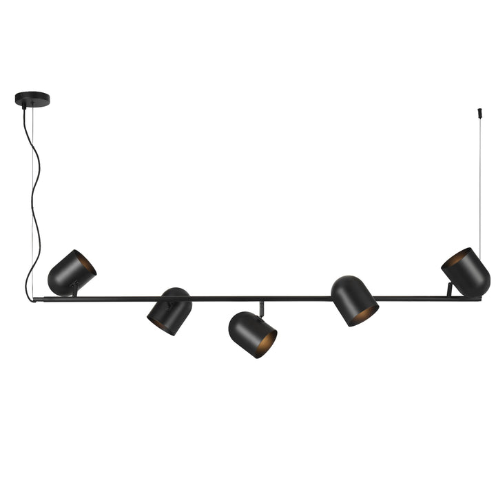 Telbix Turin 5 Light Pendant | Black