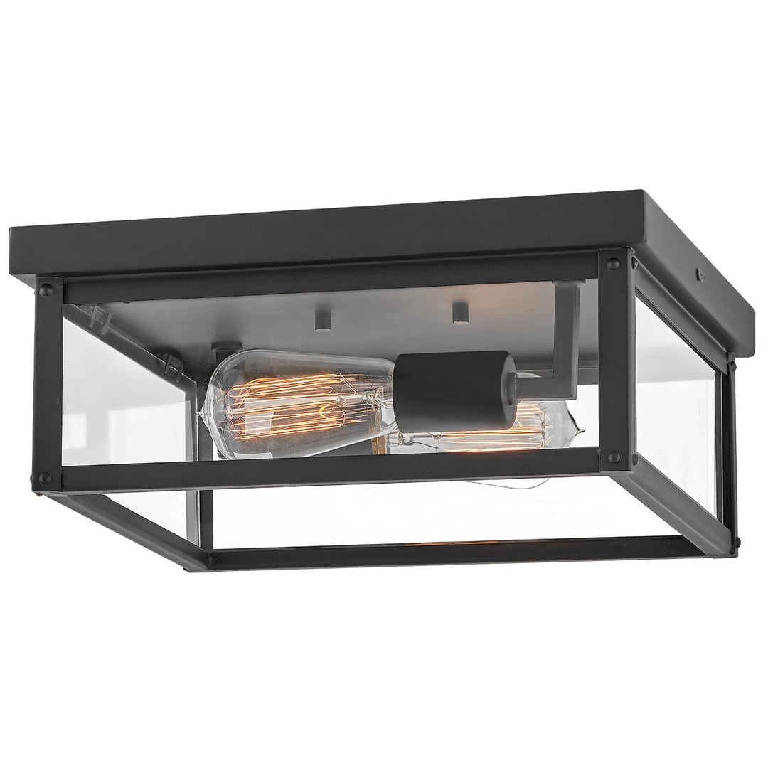 Hinkley Beckham Small Exterior Flush Mount | Black